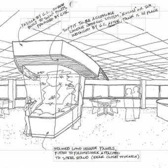 1300 gallon salt water coral reef aquarium Design, installation and maintenance in Windsor, CT.